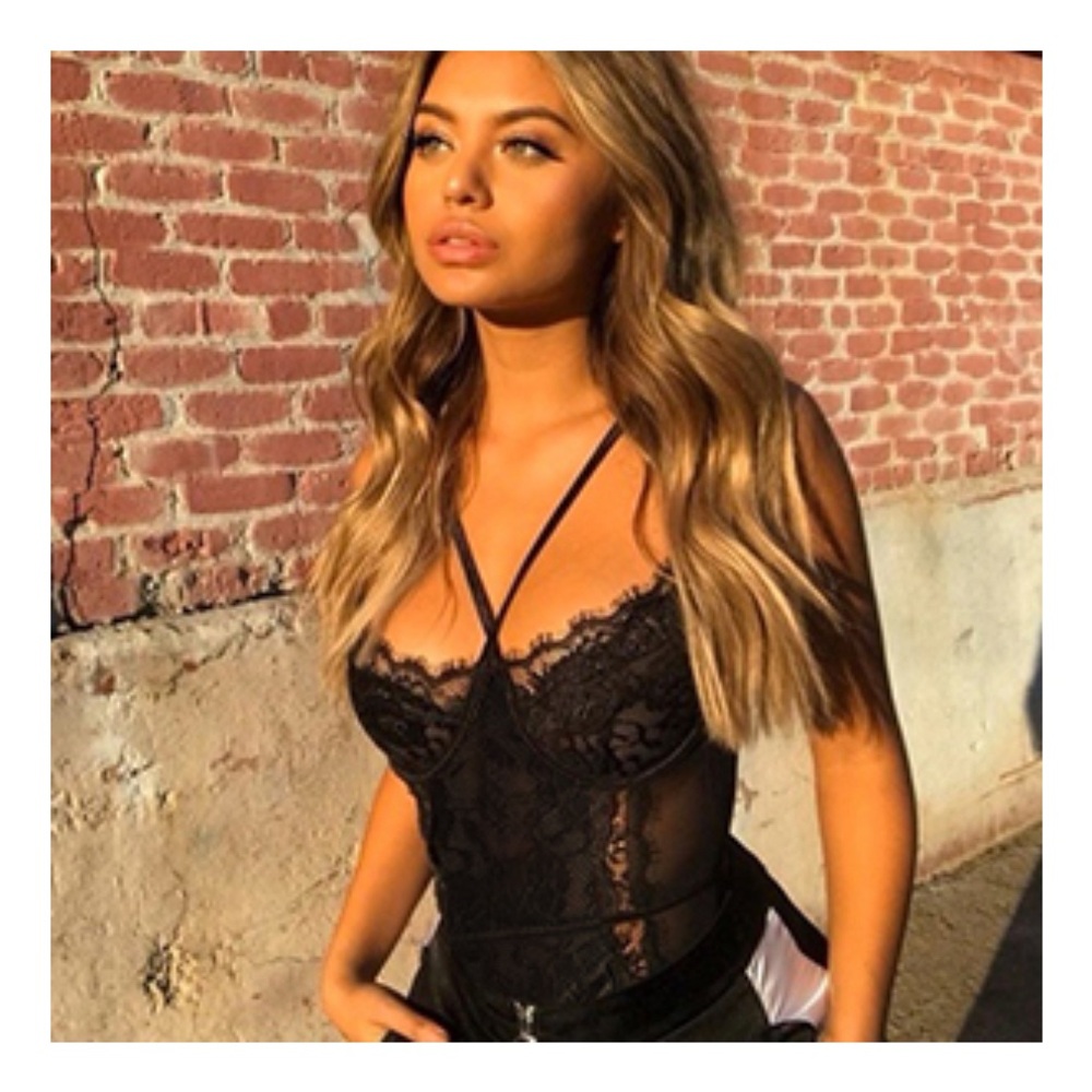 Lace bodysuit size Medium